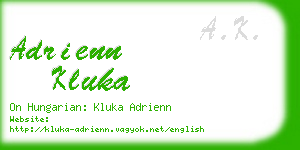 adrienn kluka business card